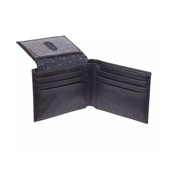 NEW Levi's Men's RFID Blocking Passcase Wallet‎ Black - Picture 2 of 2